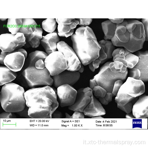 Spray termico all&#39;ossido di cromo Cr2O3 in polvere 10-38um